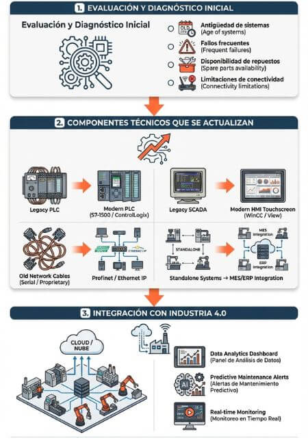 Qué implica un proyecto de revamping en automatización industrial
