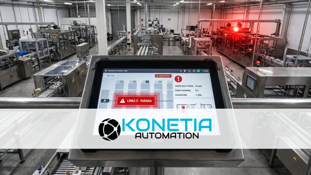 Monitorizacion de la produccion SCADA mes PLC